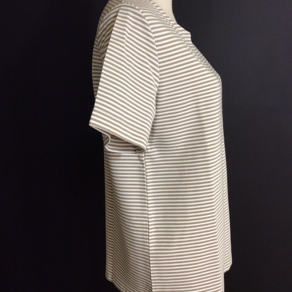 Jessica Holbrook Womens Top Size Medium Striped Short Sleeve - Picture 6 of 12